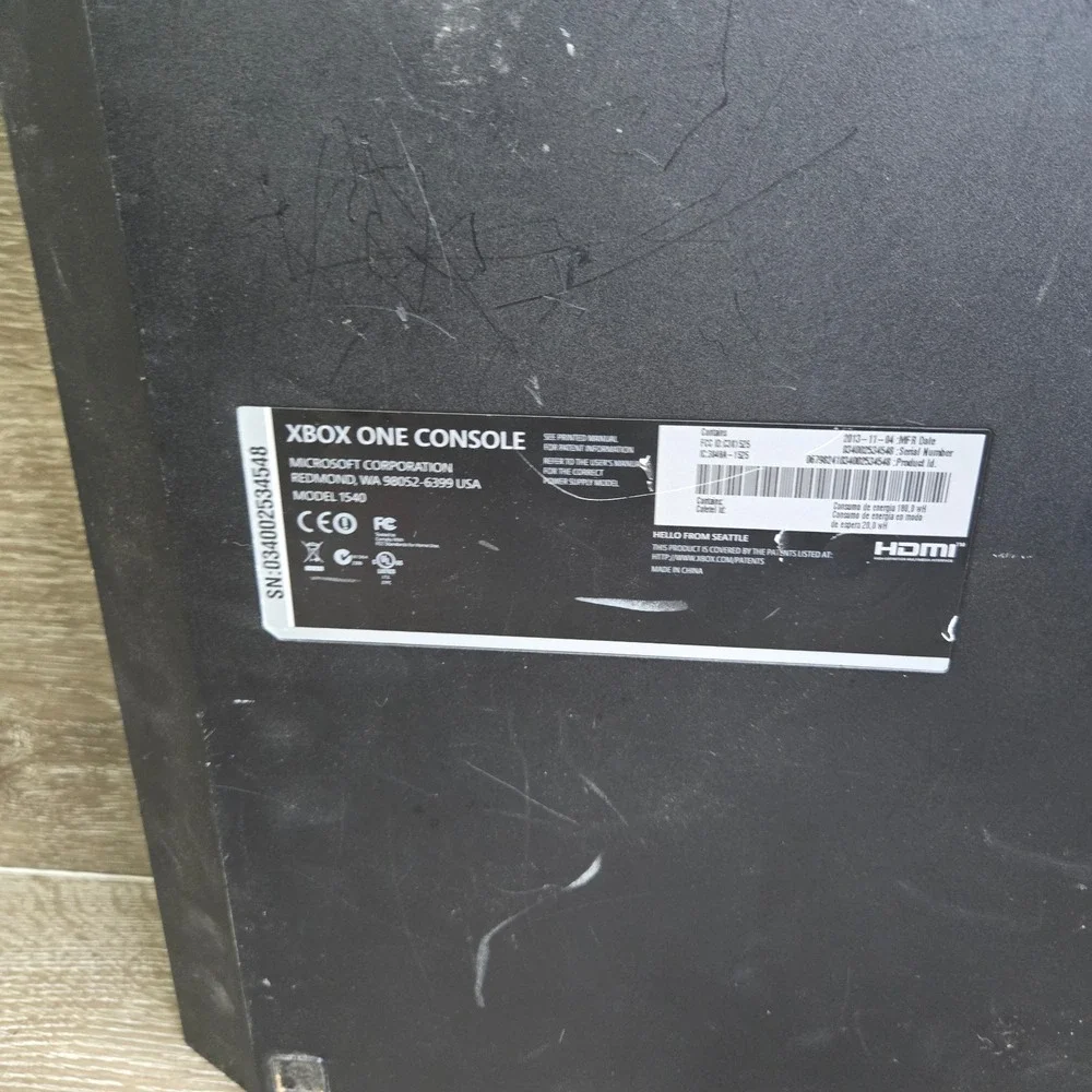 Microsoft Xbox One Console - Black For Parts Or Repair